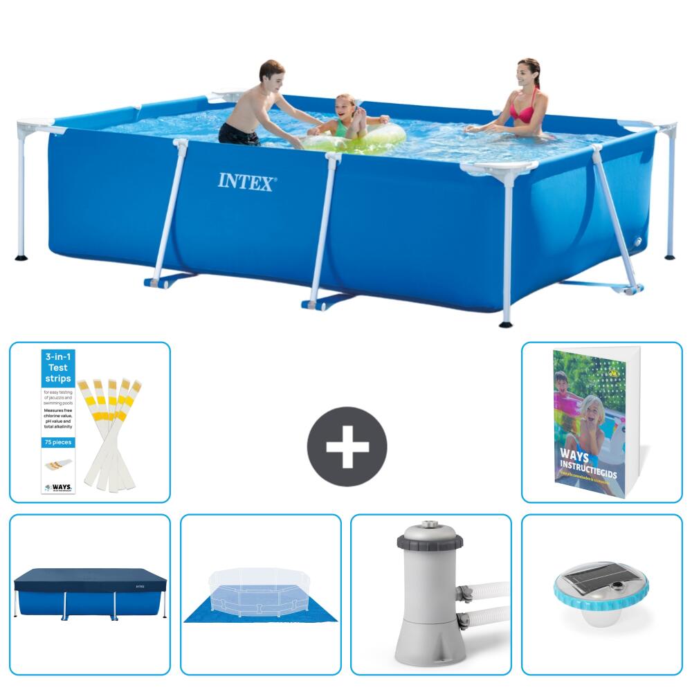 INTEX Basen ze stelażem Prostokątny - 300x200x75 cm - 7-częściowy S74