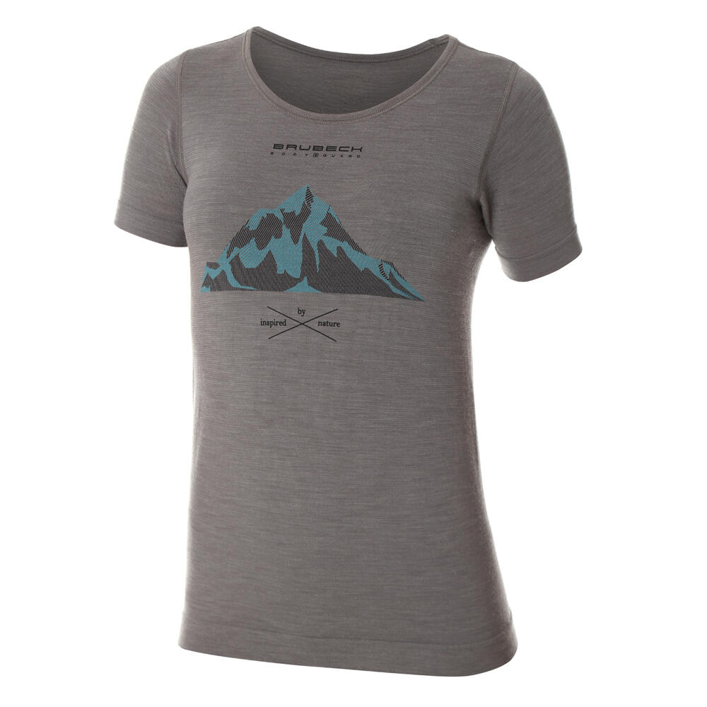 Koszulka turystyczna OUTDOOR WOOL PRO z wełną merino Damska