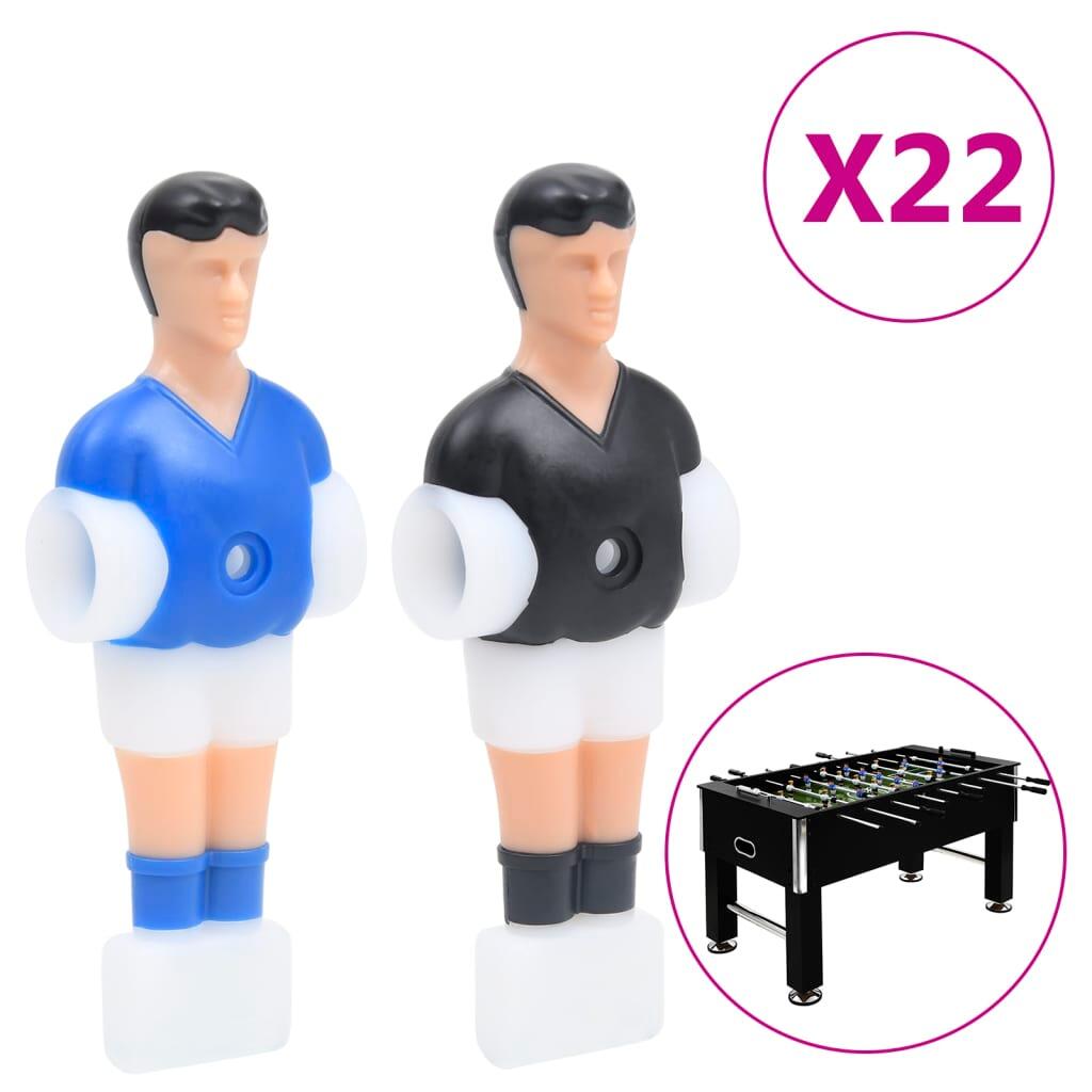 VidaXL piłkarzyki do pręta 12,7 mm, 22 sztuki