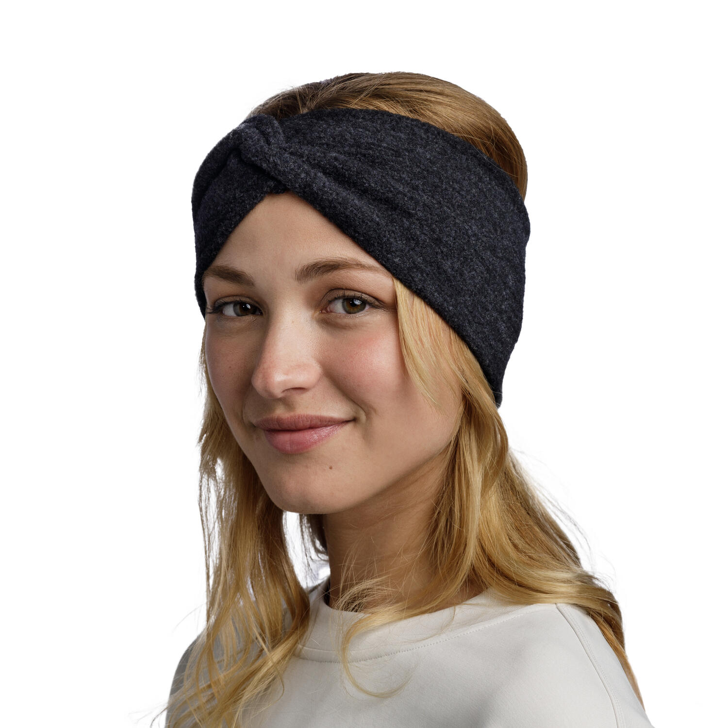 Opaska z wełną merino BUFF Merino FLeece Headband Solid