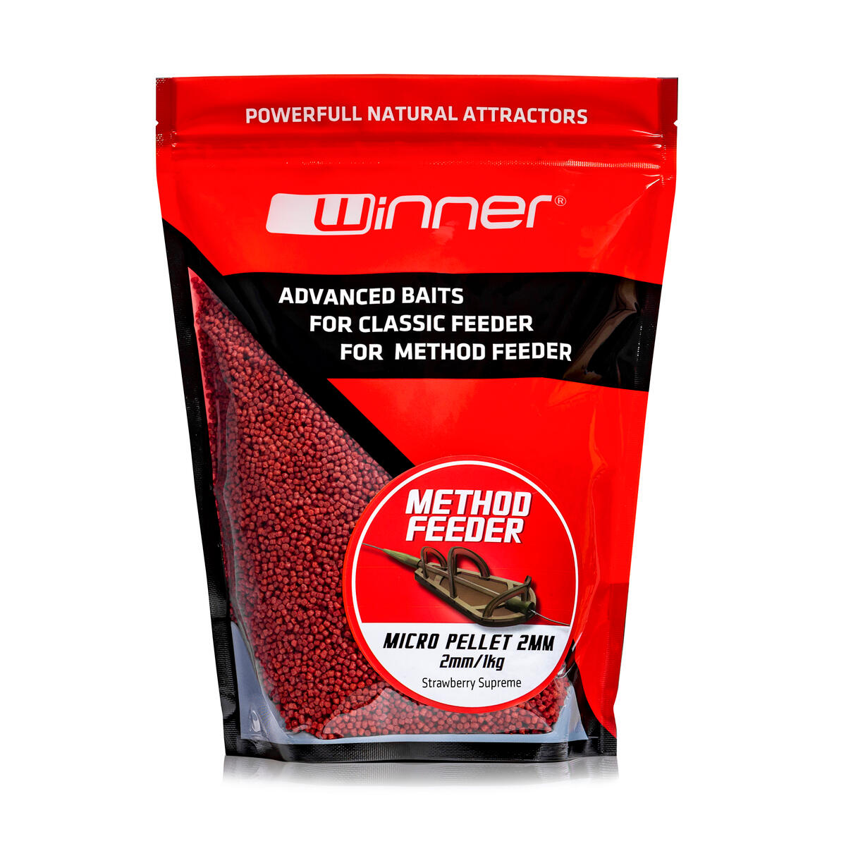 Pellet do Method /Feeder Winner 2mm/1kg - Truskawka Supreme