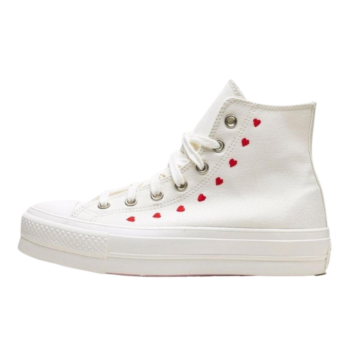 Buty do chodzenia dla dorosłych Converse Chuck Taylor All-Star Lift Hi White Red