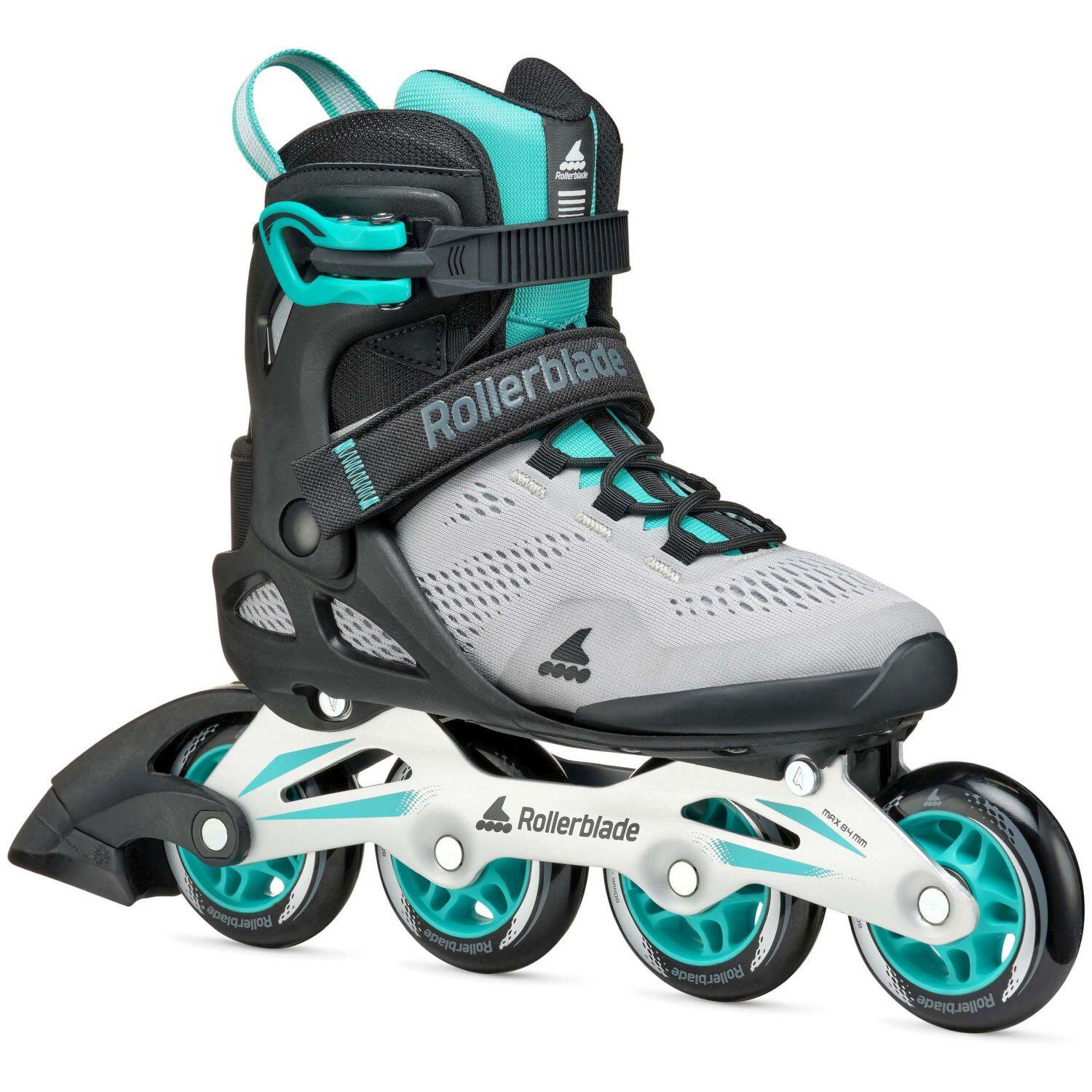 Rolki rekreacyjne damskie Rollerblade Macroblade 80 W Grey Teal Blue