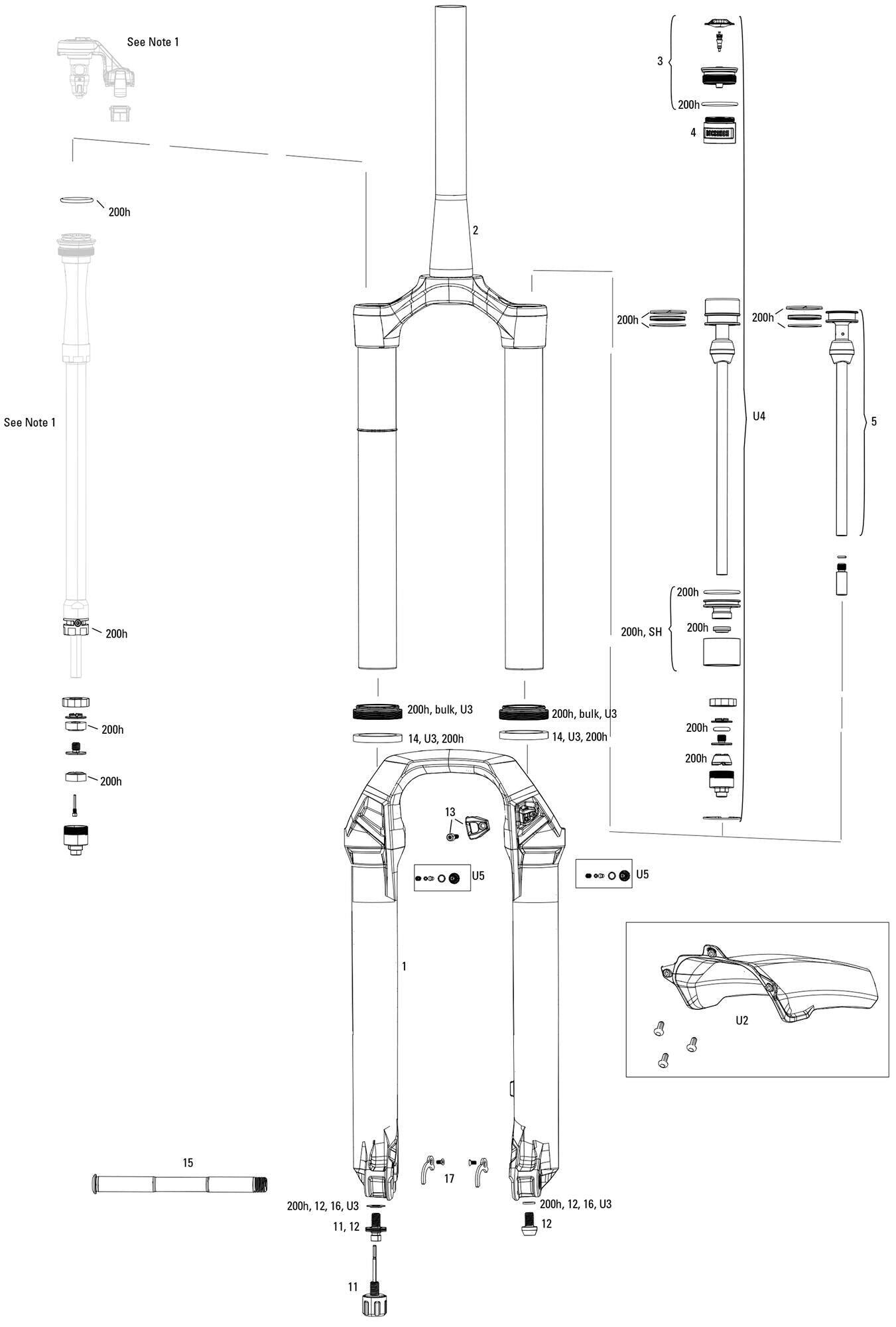 ROCKSHOX Lyrik Ultimate Flight Attendant amortyzator 27,5+/29 czerwony