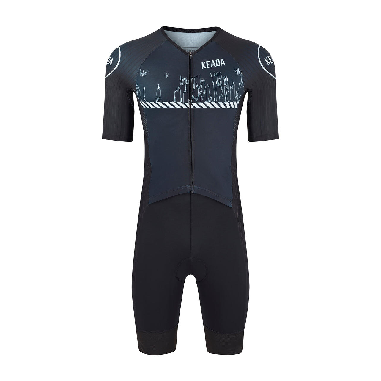 Męski trisuit z rękawami - Signal Two