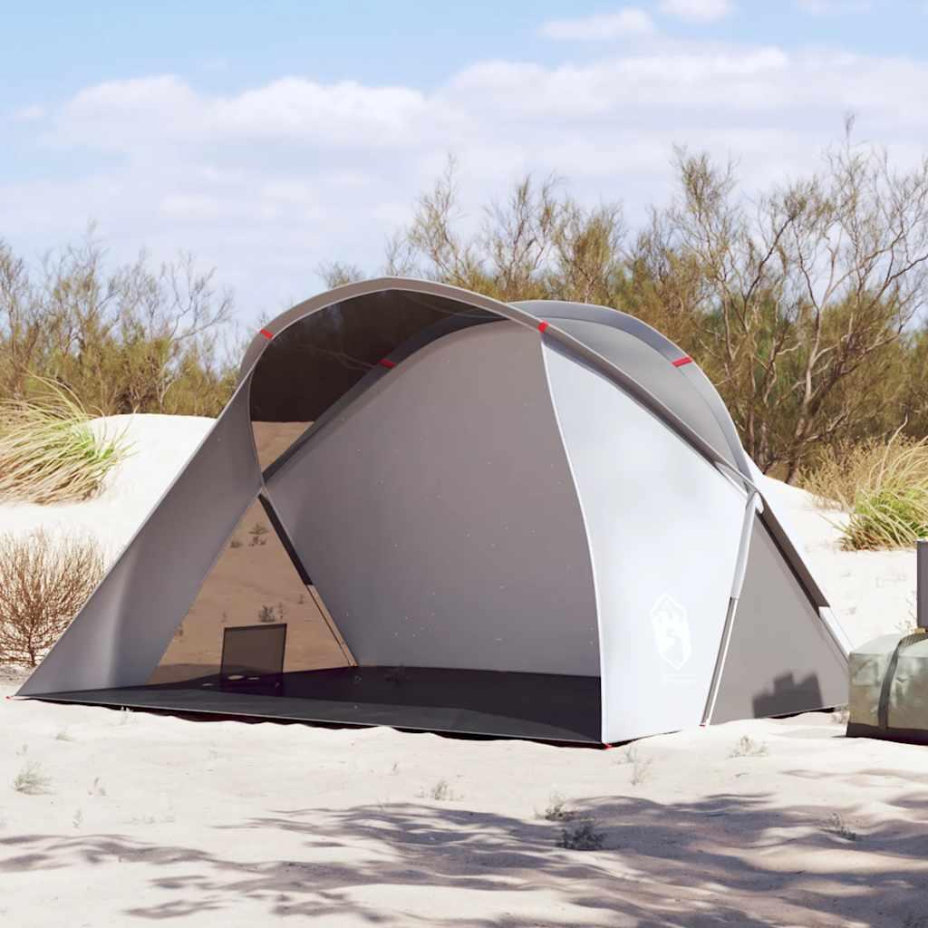VidaXL Namiot plażowy pop-up 2-osobowy wodoodporny szary