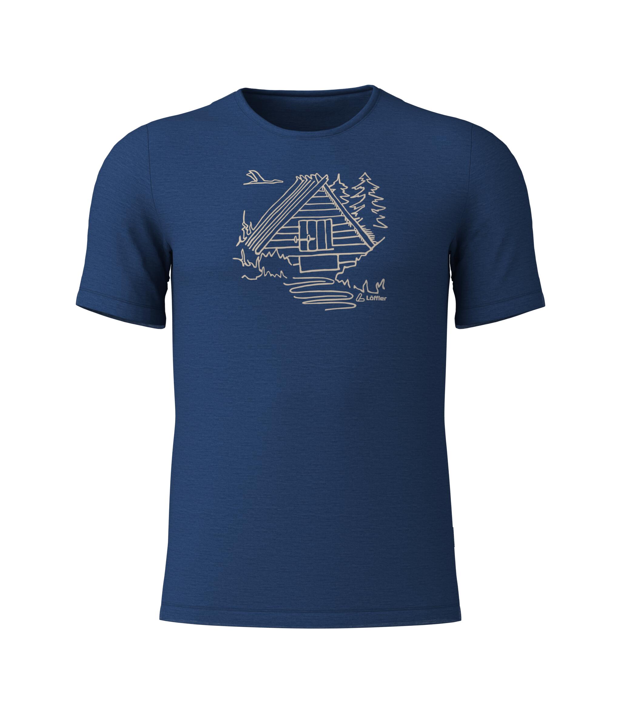 M PRINTSHIRT COTTAGE MERINO-TENCEL(TM)