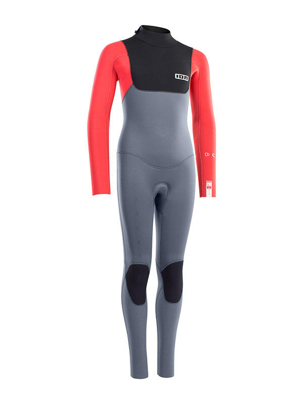 Pianka surfingowa dziecięca ION Capture 4/3 Back Zip Jr steel blue/red