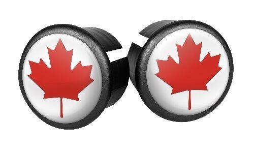 Velox Canada zaślepki kierownicy 2 szt białe