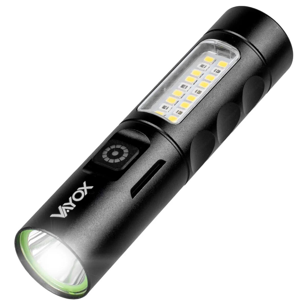 Latarka akumulatorowa Vayox VA0184, 250lm, światło boczne