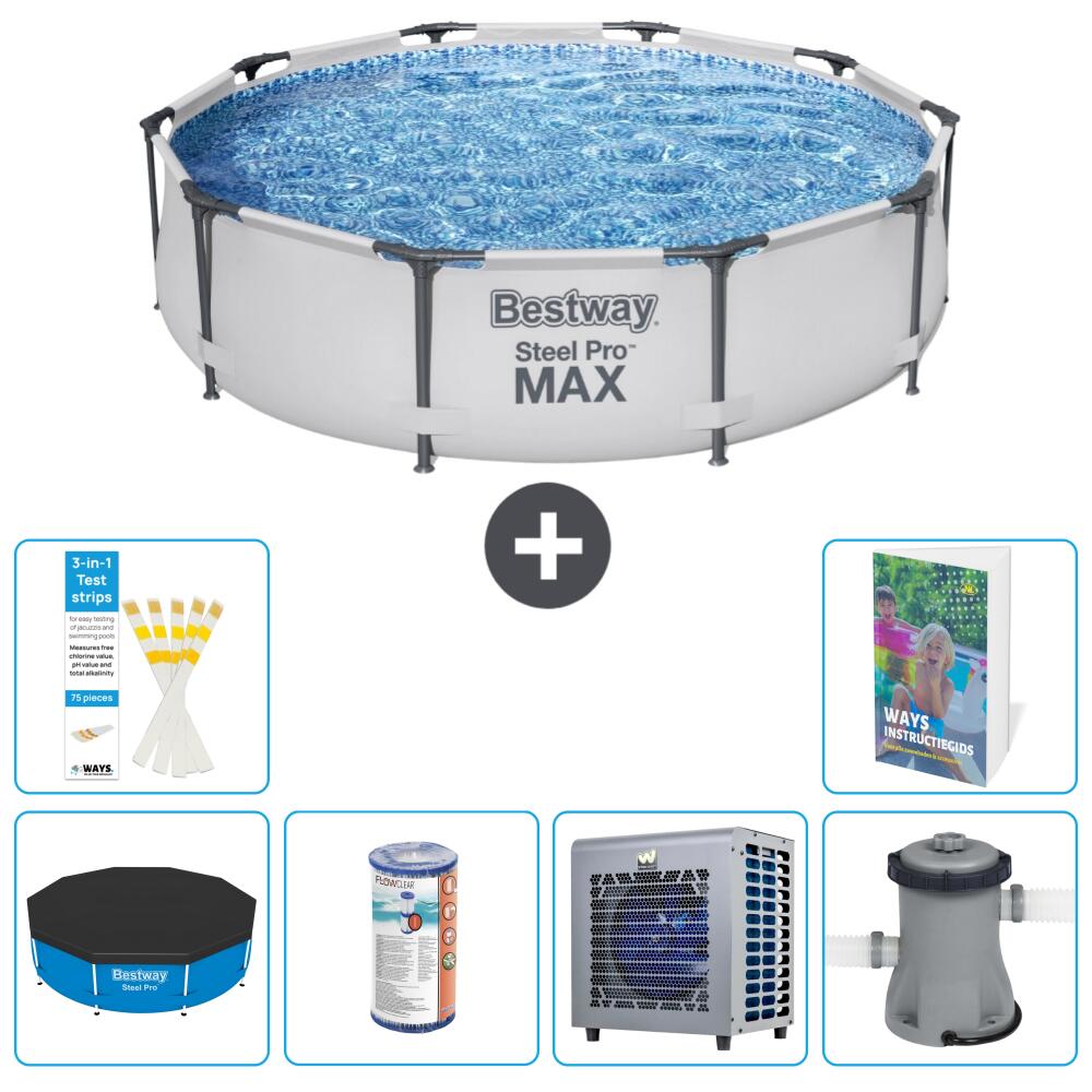 BESTWAY Basen Steel Pro MAX Okrągły - 305x76 cm - 7-częściowy S29