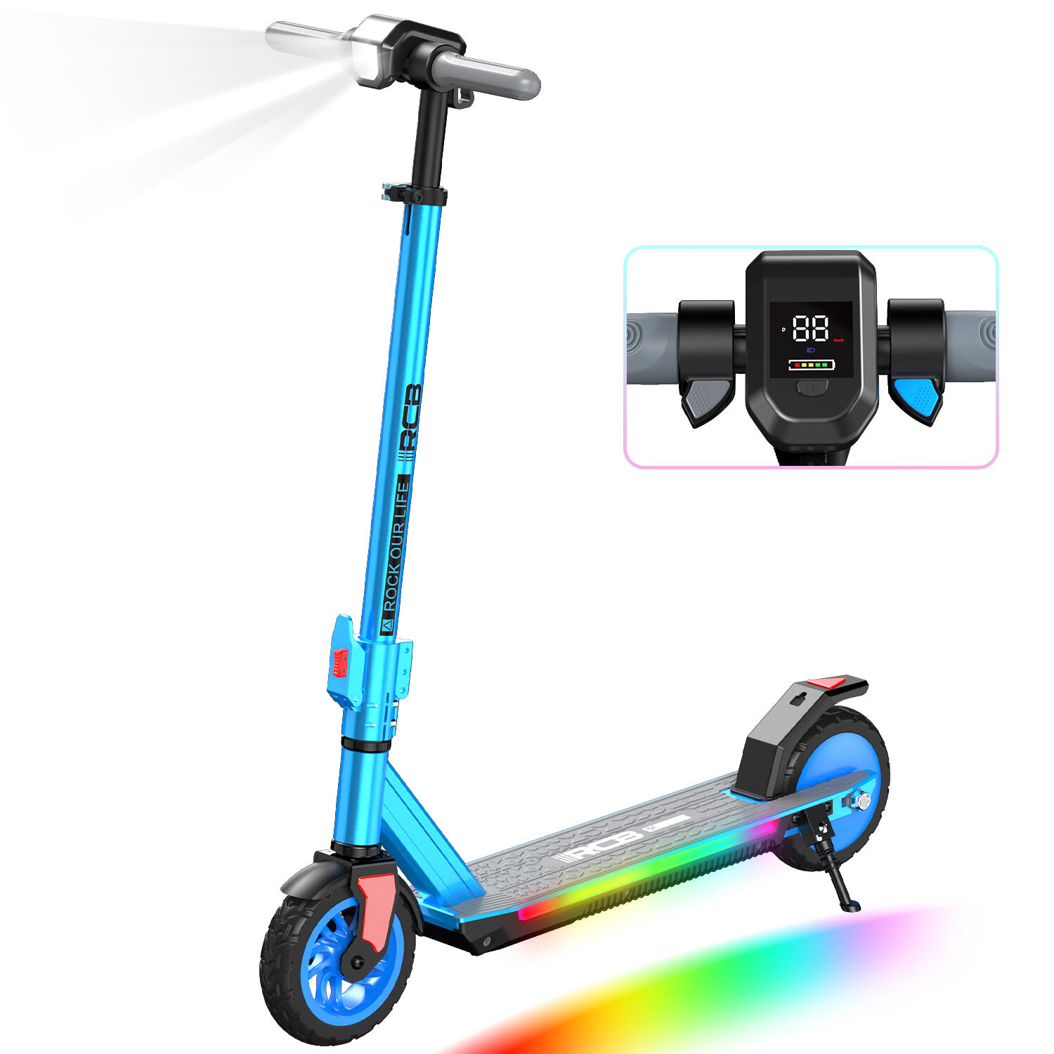 Elektryczna hulajnoga dla dzieci 6–12 lat 7 3 biegi – RCB R12 PRO