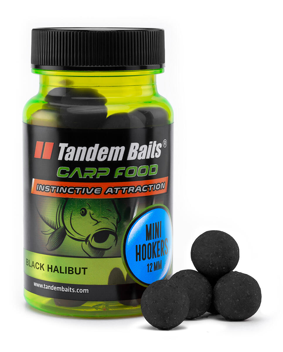 Kulki Haczykowe Carp Food Perfection Mini Hookers 12mm/50g Czarny Halibut