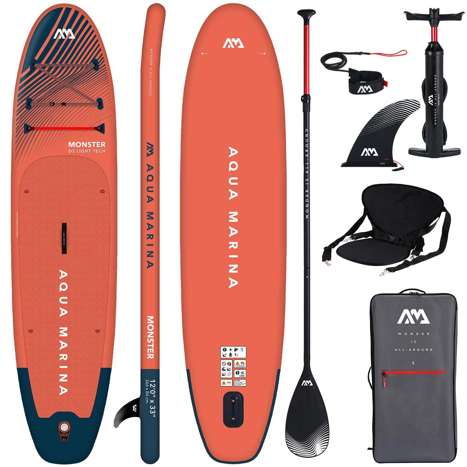 Deska SUP Aqua Marina MONSTER 12'0 + SIEDZISKO