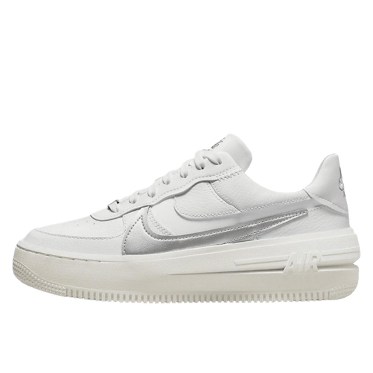Nike Air Force 1 Low Platform Summit White Metallic Silver