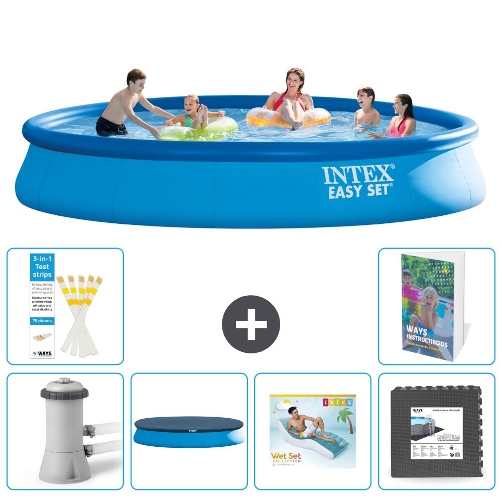 INTEX Basen Easy Set Okrągły - 457x84 cm - 7-częściowy S223