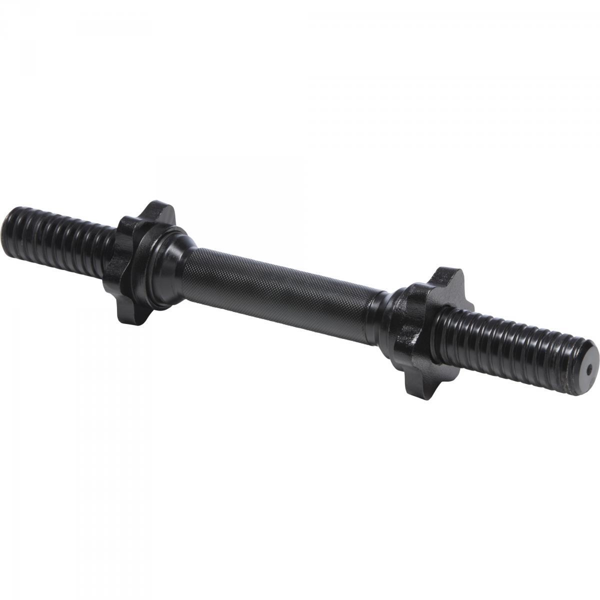 Gryf do hantli 35cm 30 mm Gorilla Sports czarny gwiazdkowy