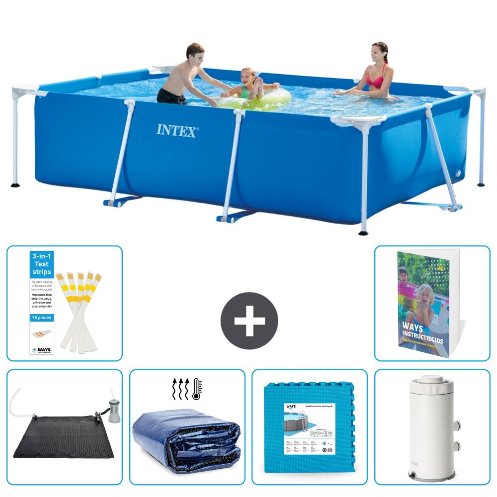 INTEX Basen ze stelażem Prostokątny - 300x200x75 cm - 7-częściowy S166