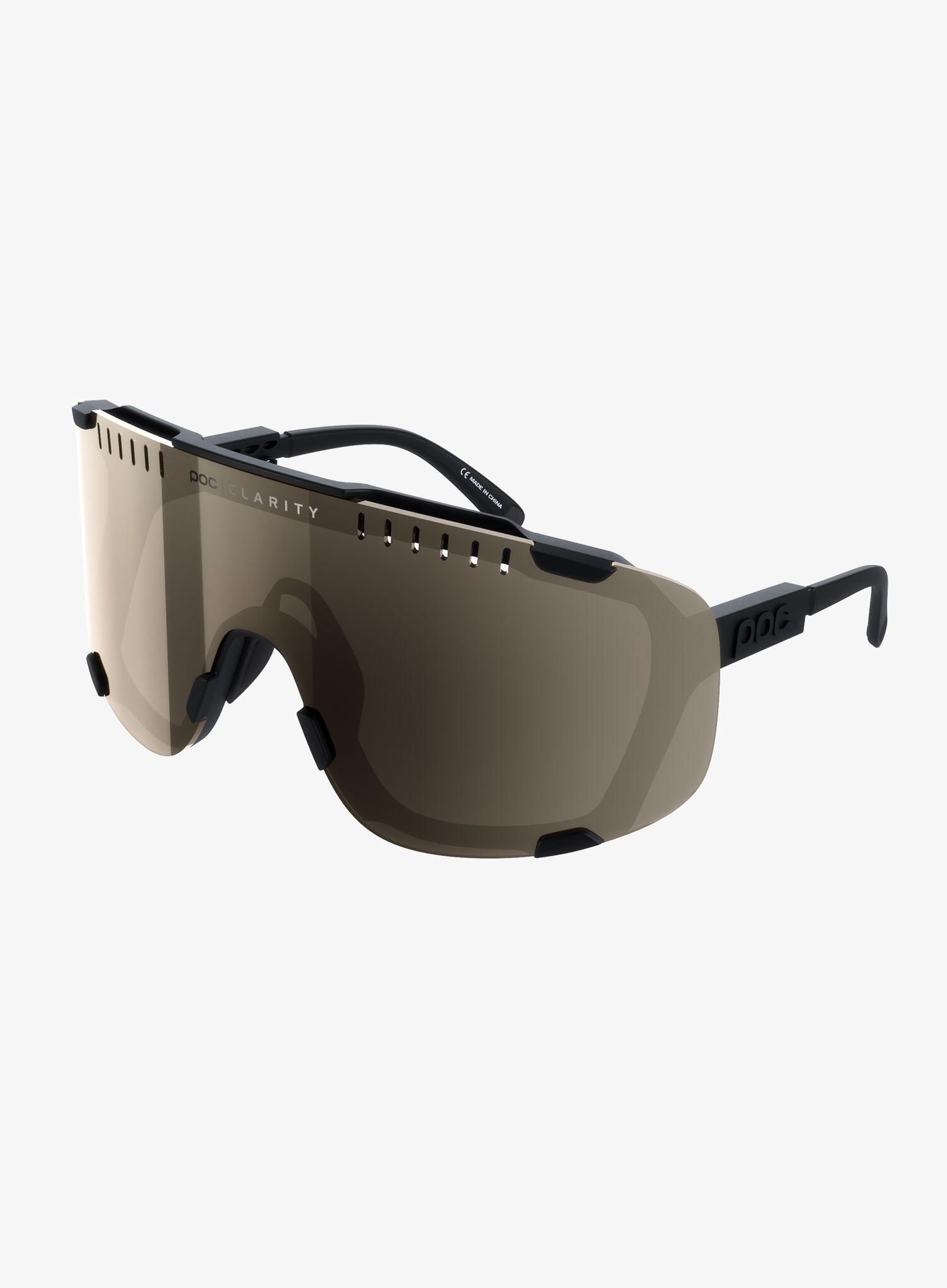 Okulary rowerowe POC Devour - black/clarity trail/silver