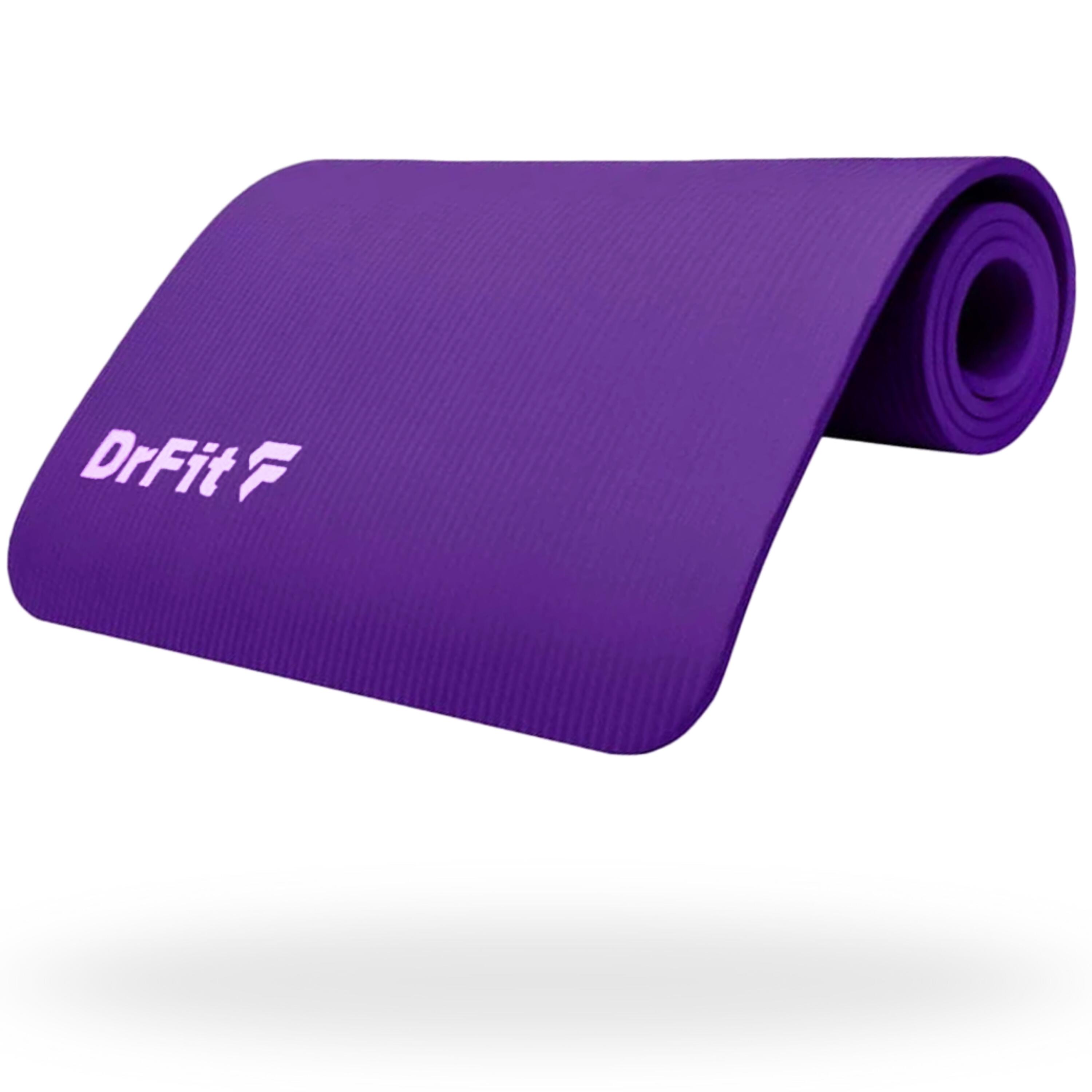Mata do ćwiczeń jogi gimnastyczna gruba mata NBR treningowa fitness DrFit