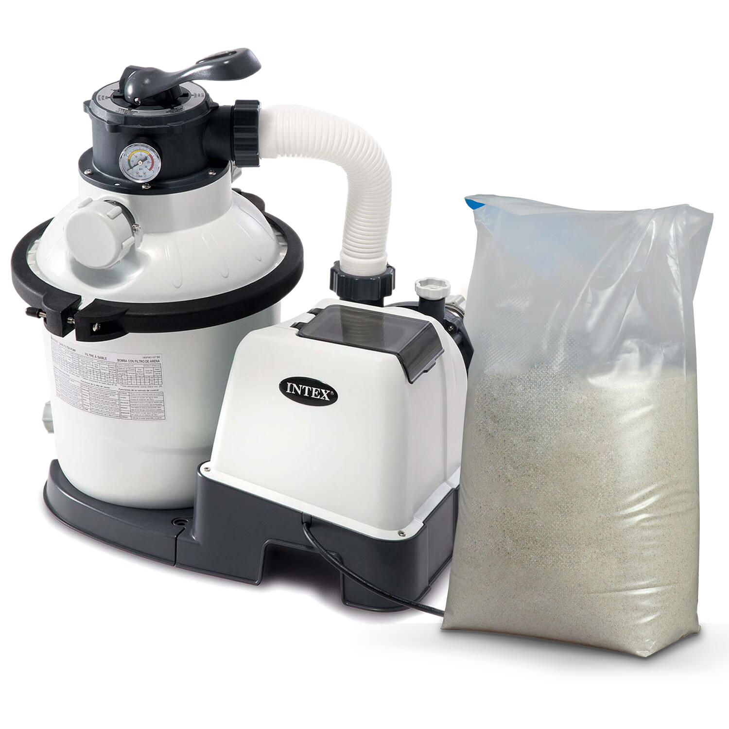 Pompa filtrująca piaskowa 4500 l/h + 25 kg piasku Intex 26644