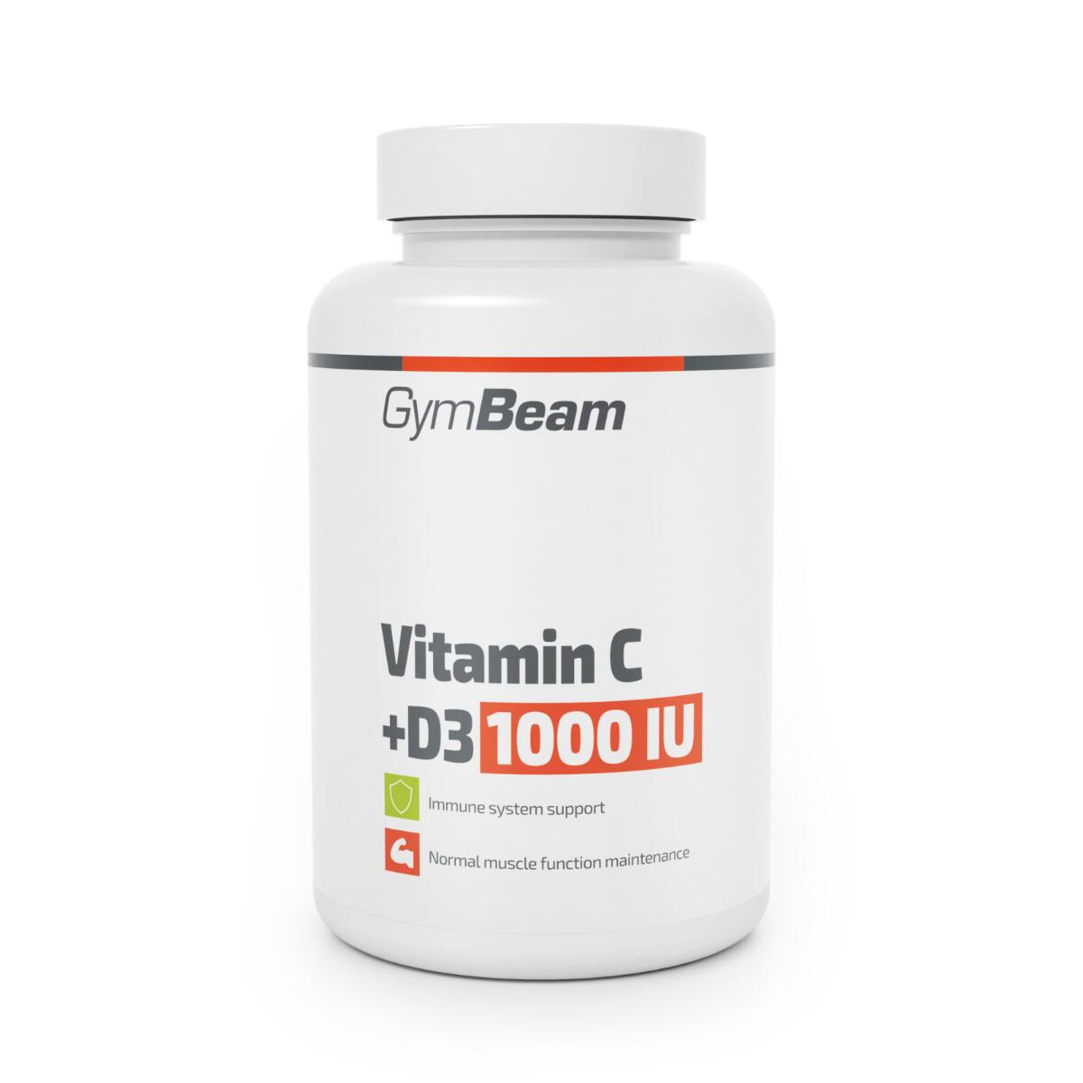 Witamina C + D3 tabletki 1000 IU 90 tabletek