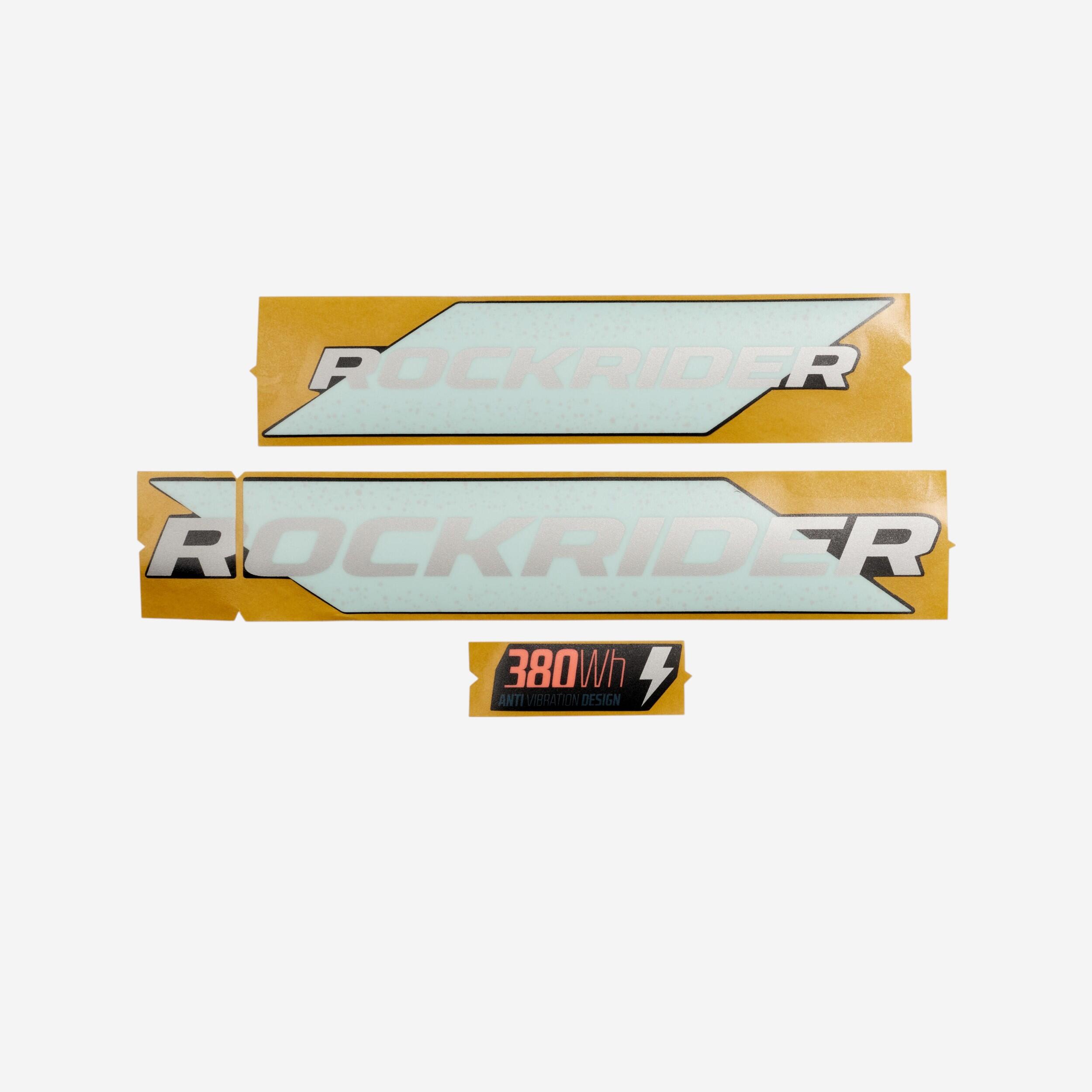 Naklejki na akumulator do roweru Rockrider E-ST 100