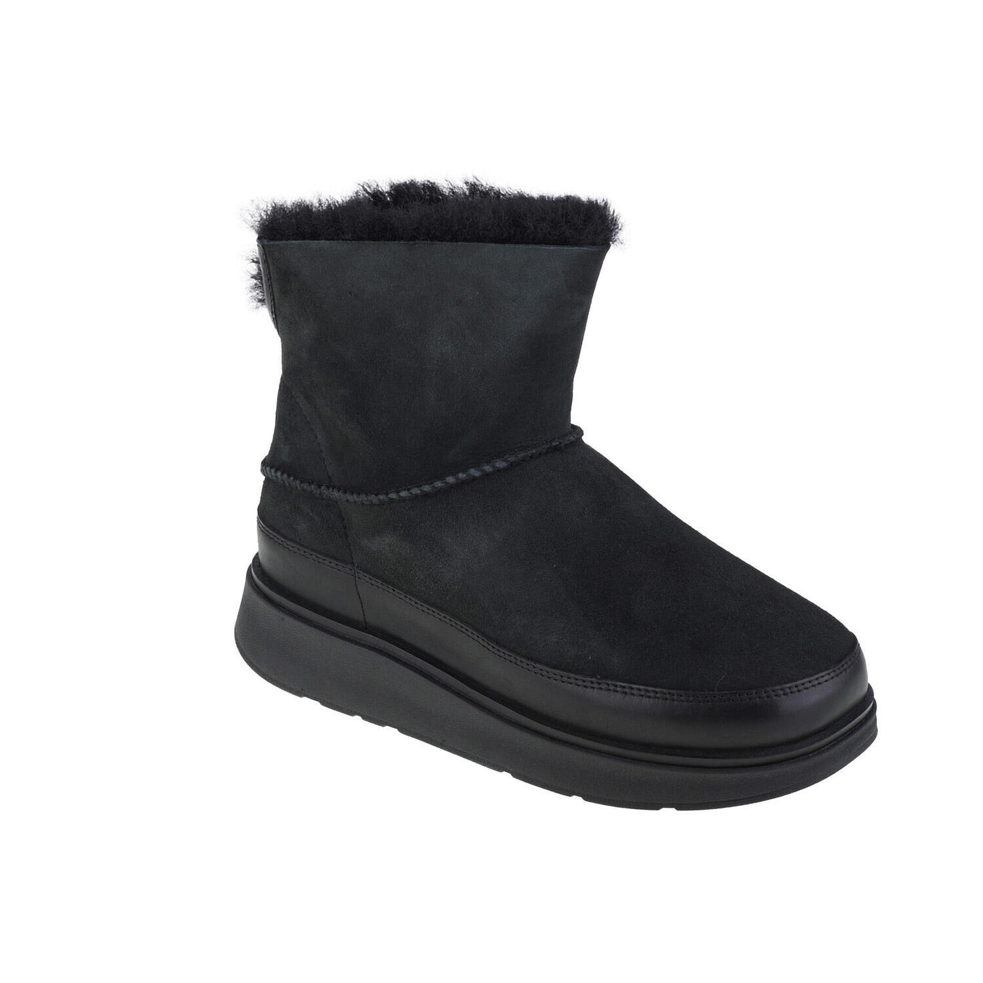 Botki FitFlop Gen-FF Mini z dwustronnej owczej skóry czarne