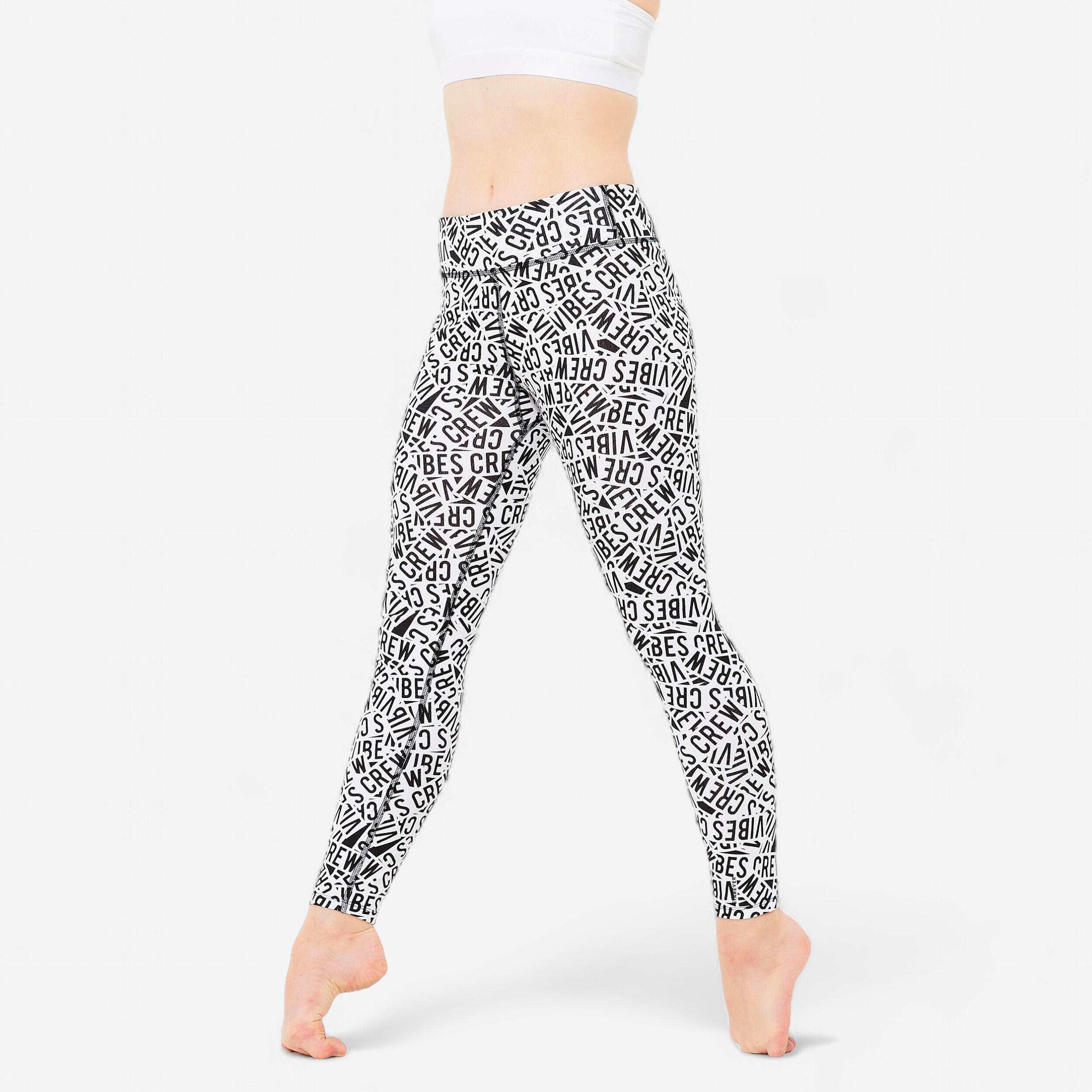 Legginsy do tańca nowoczesnego dla dzieci Starever wysoki stan