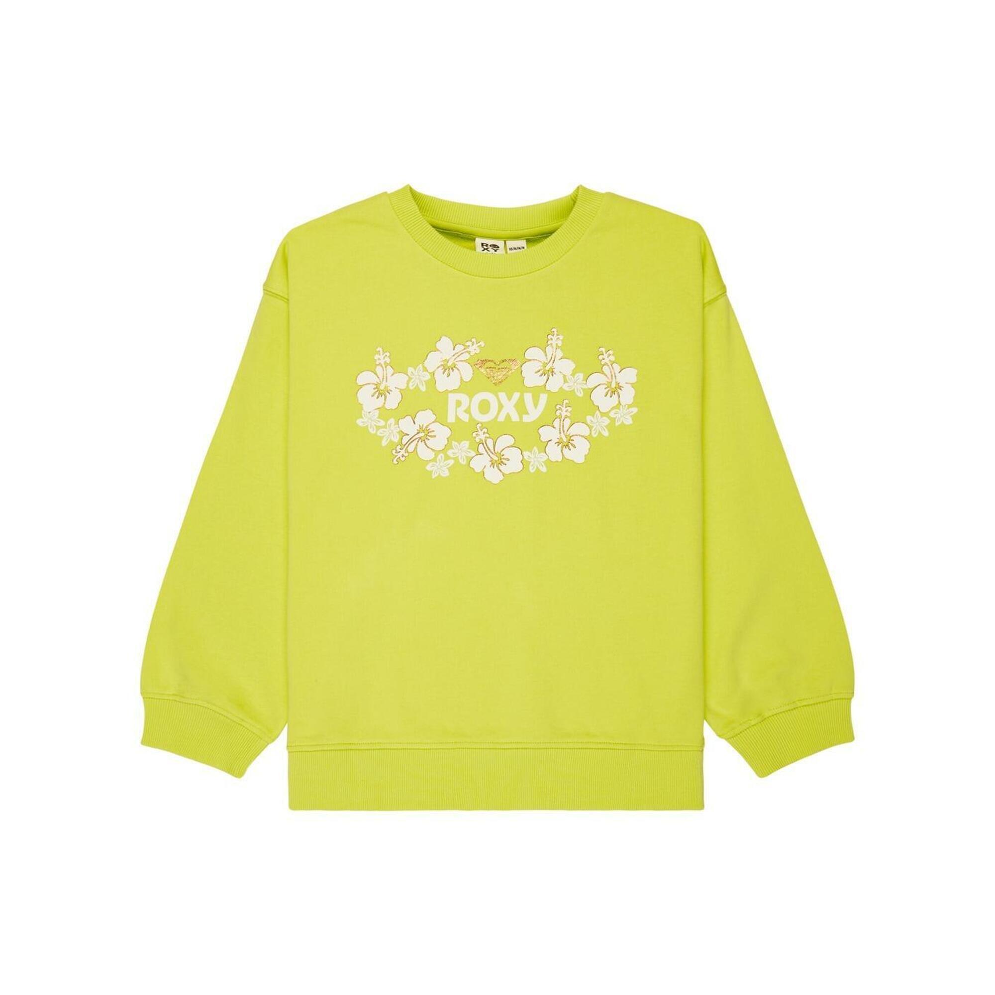 Bluza dla Dziewczynki MORNING HIKE TERRY Zielony