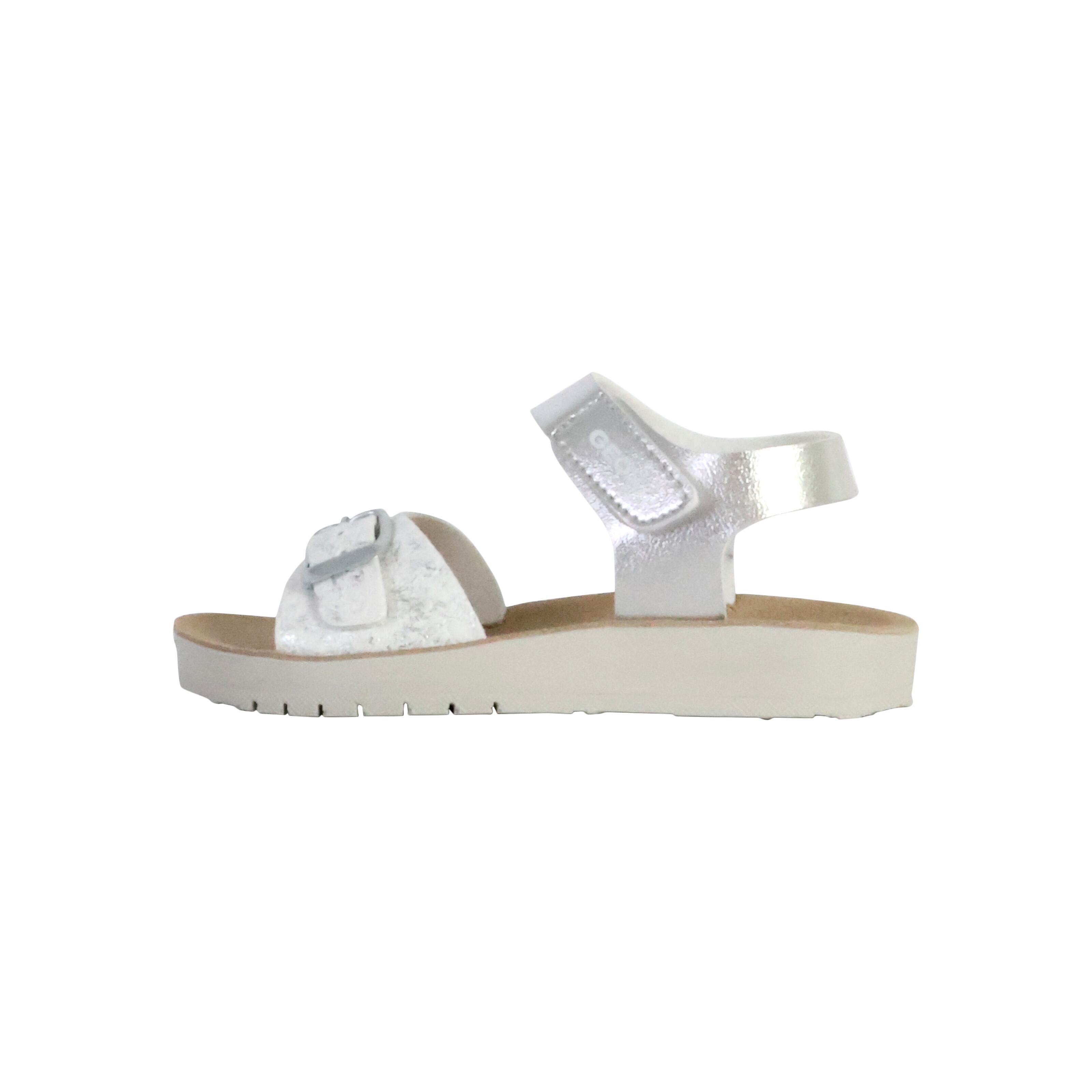 Sandały GEOX J SANDAL COSTAREI GI Srebrny