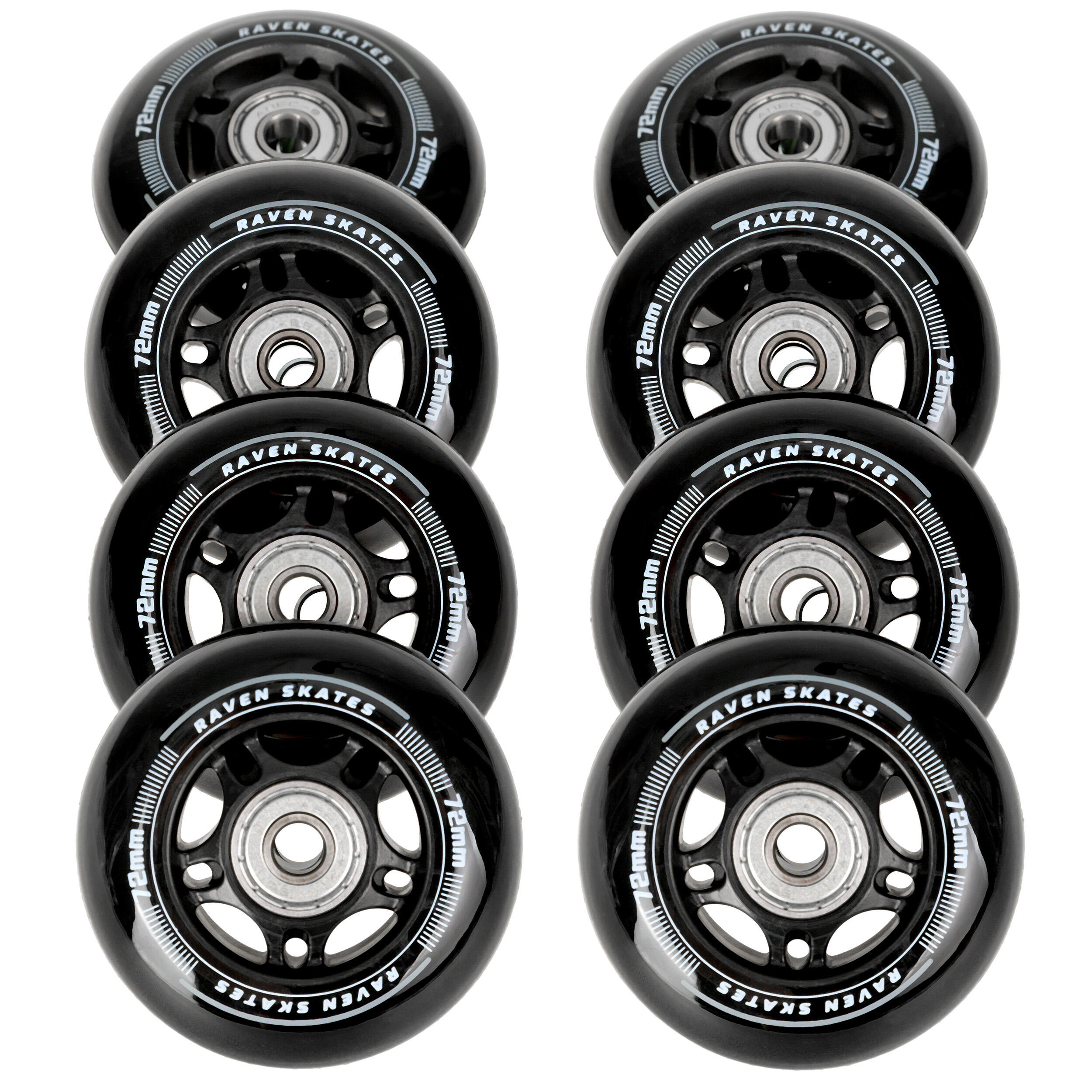 8x Kółka do rolek + łożyska Raven Oxen 76mm PU