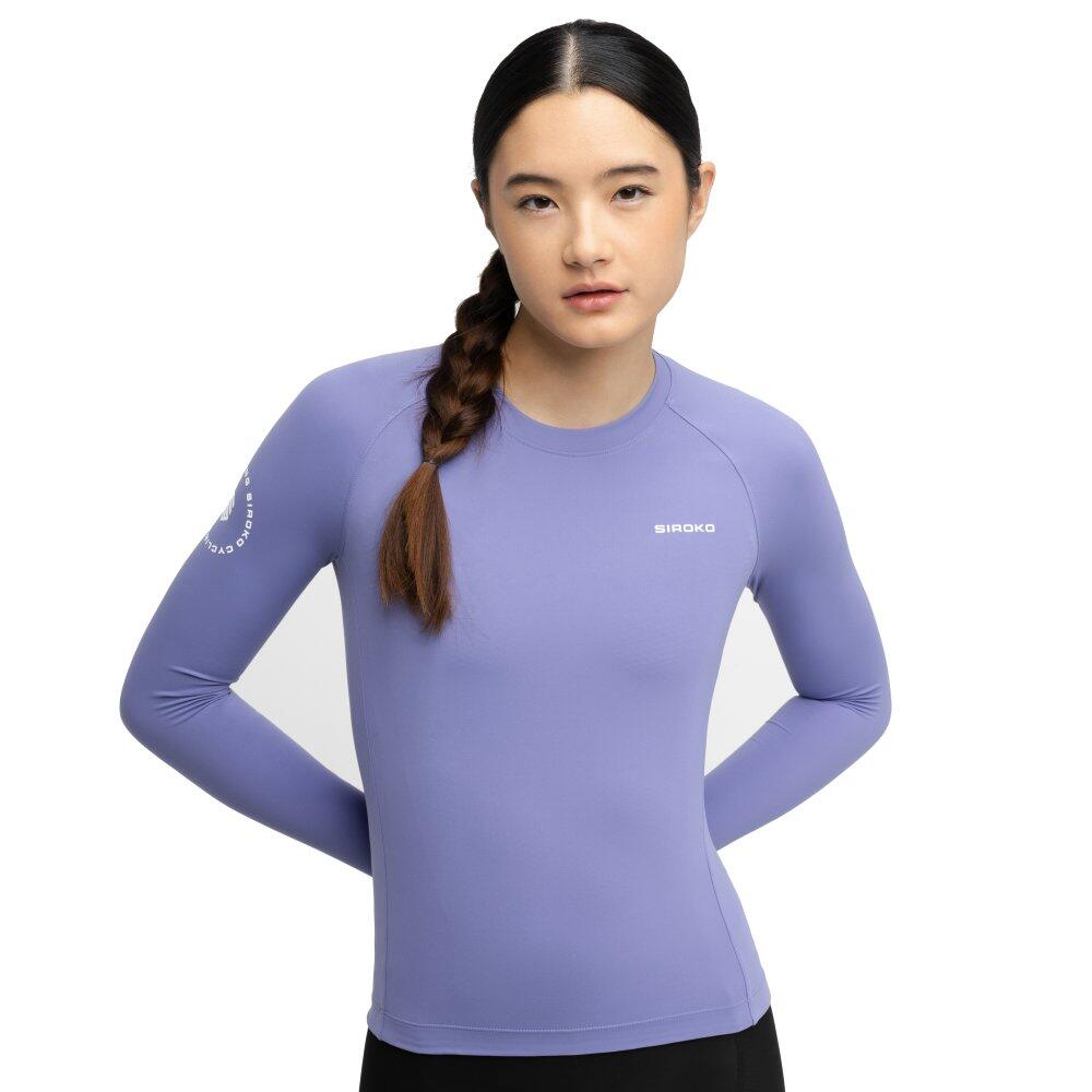 Damska koszulka kolarska z długim rękawem Siroko M9-W Scanuppia Purple