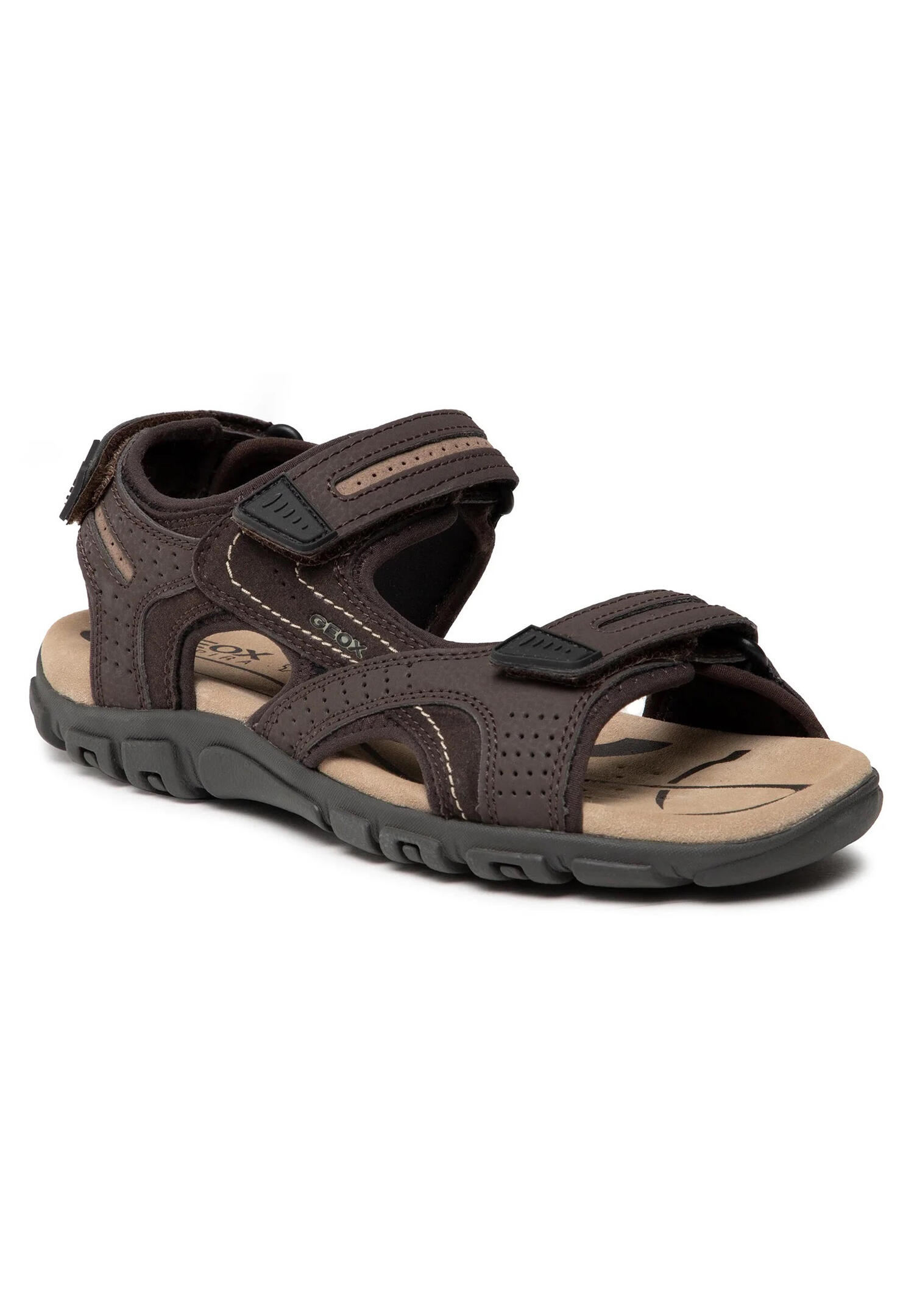 Sandały GEOX U SANDAL STRADA D Brązowy
