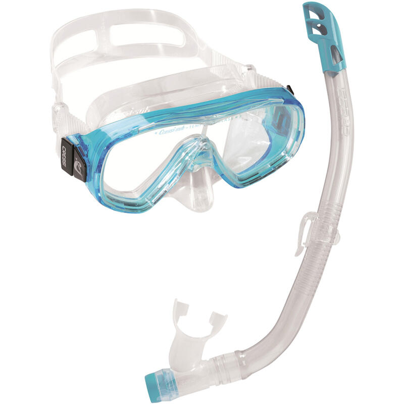 Cressi Ondina VIP Junior + Cressi Top – zestaw maska i fajka do snorkelingu