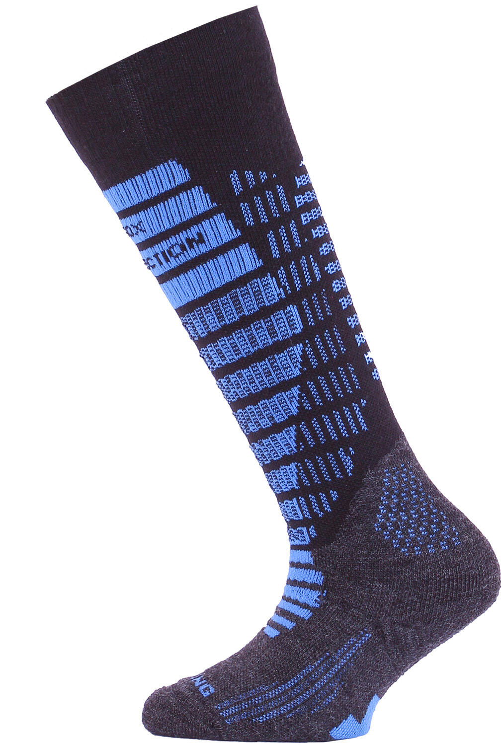 Skarpety narciarskie juniorskie Lasting SJR 905 jony srebra Merino