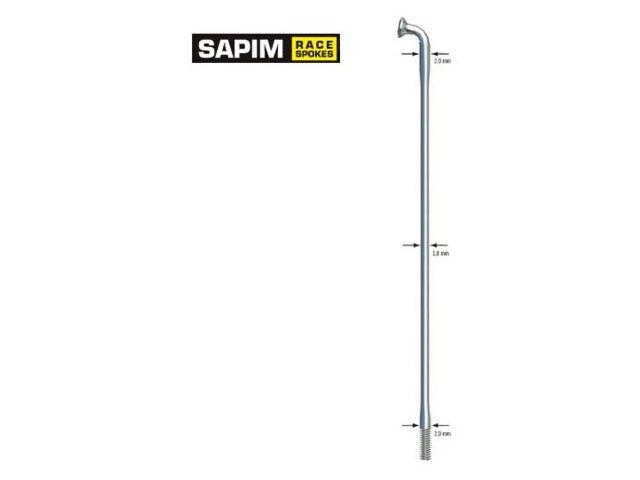 Sapim Race 14x290 mm czarne szprychy podwójnie stożkowane 100 szt.
