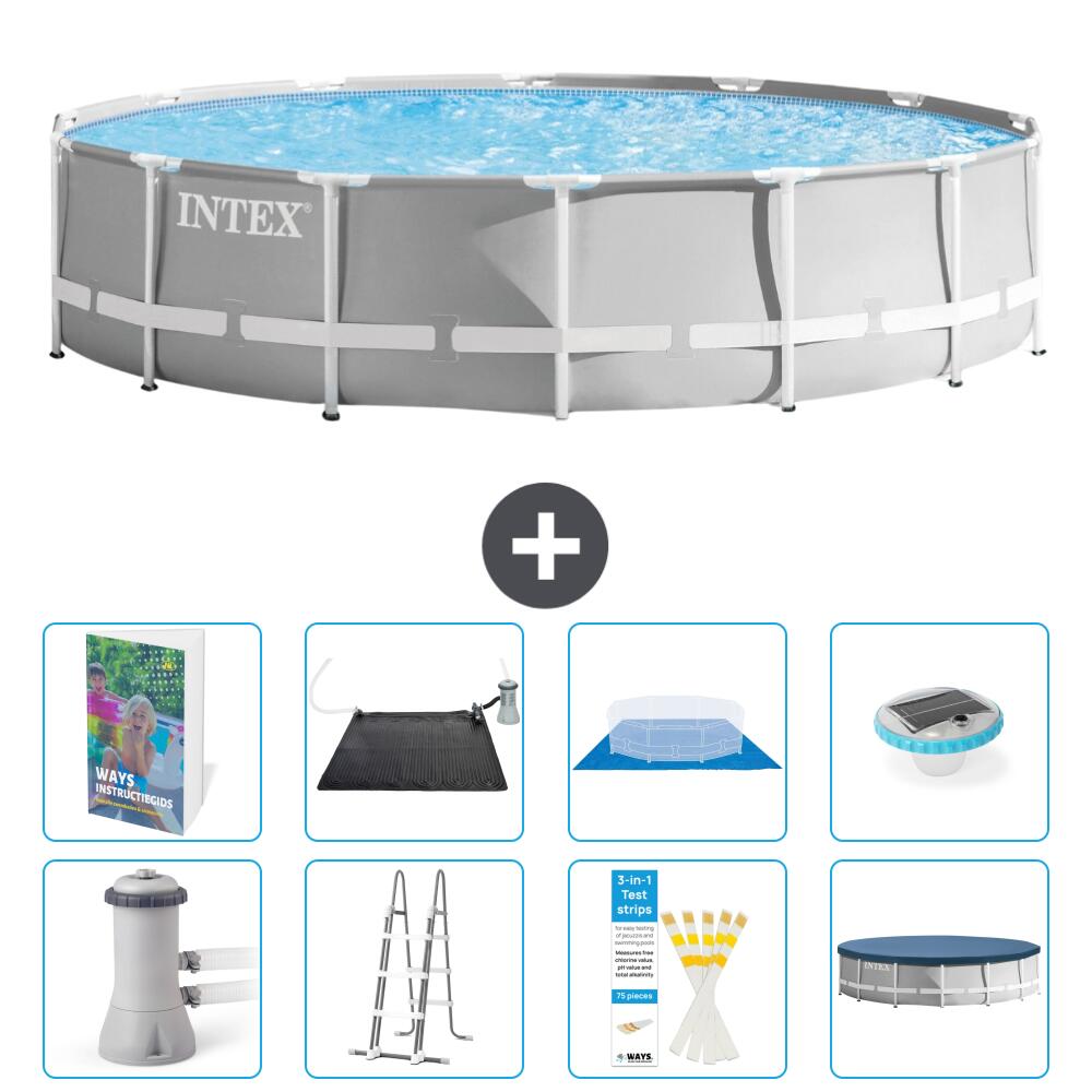 INTEX Basen Prism Frame Okrągły - 427x107 cm - 9-częściowy S598