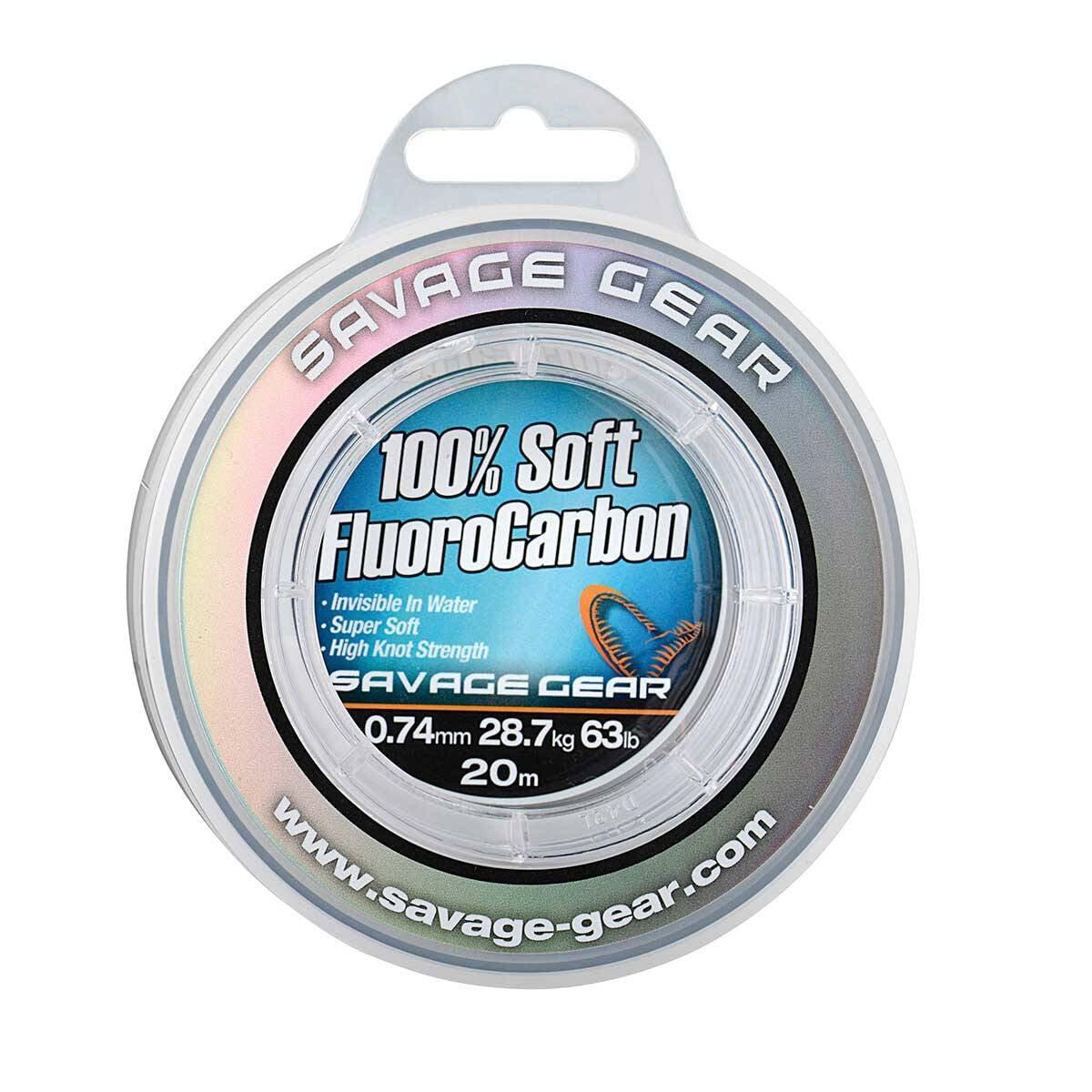 Fil de pêche Savage Gear Fluorocarbon Soft 35m Przezroczysty