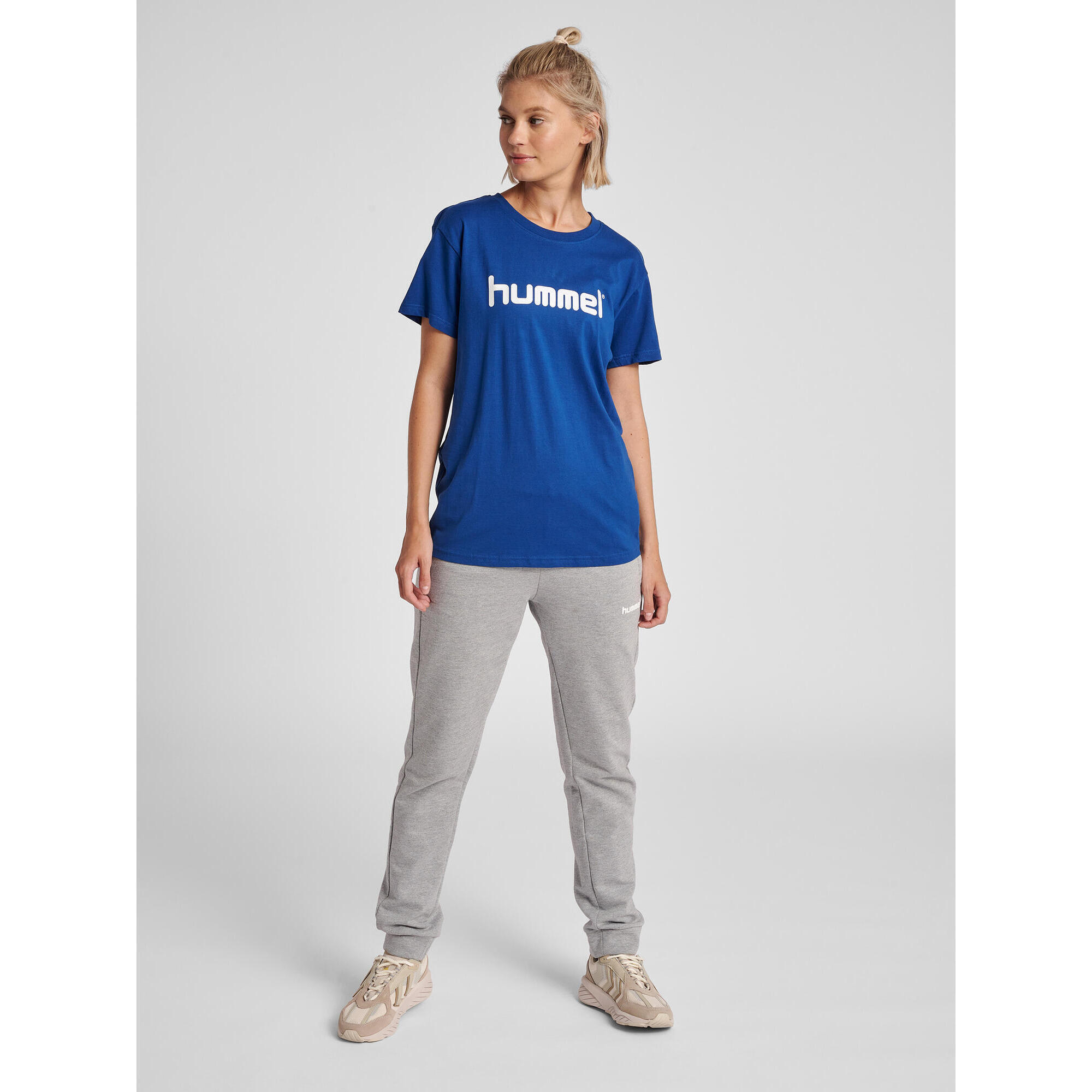Koszulka sportowa z krótkim rękawem damska Hummel Cotton Logo