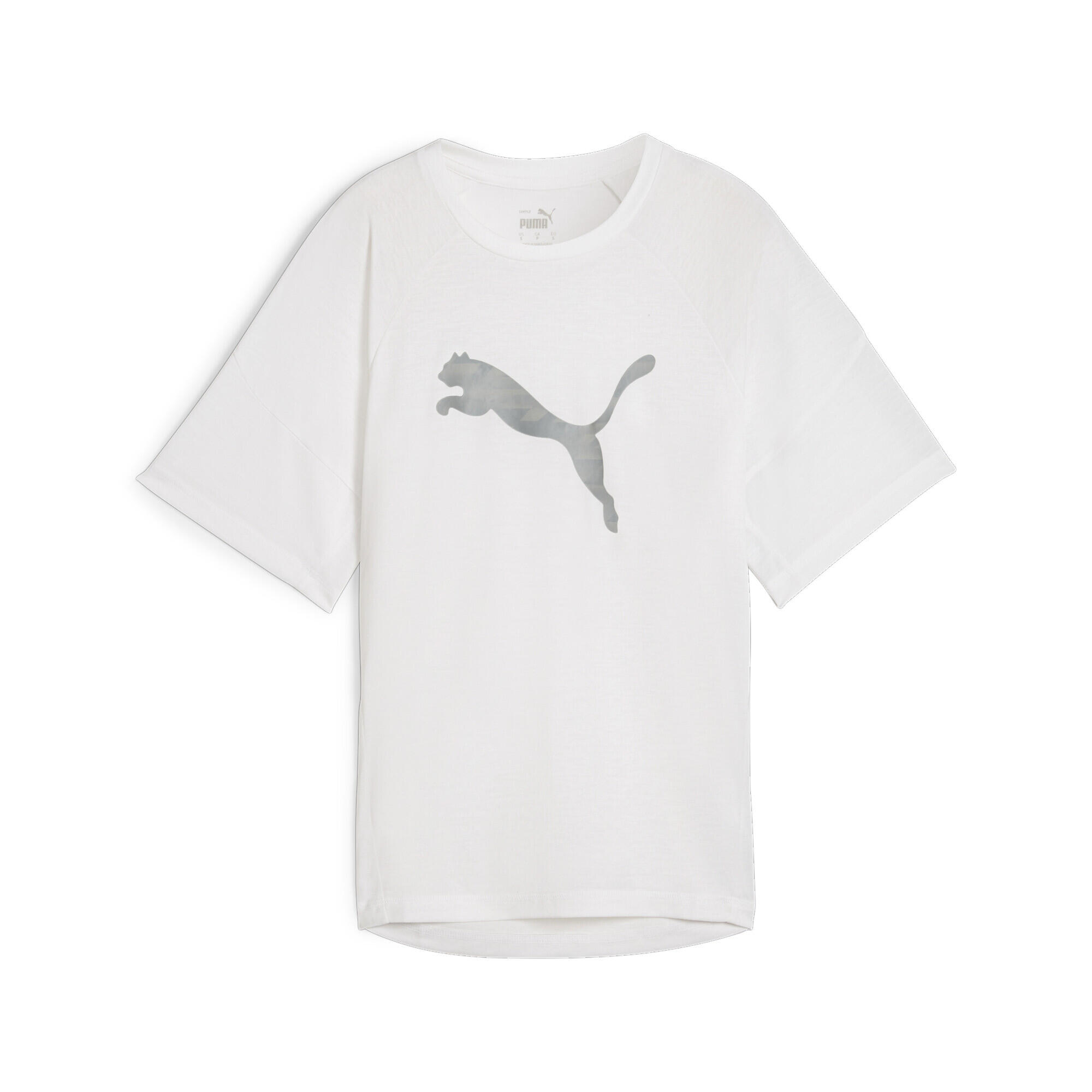 Damska koszulka z nadrukiem EVOSTRIPE PUMA White
