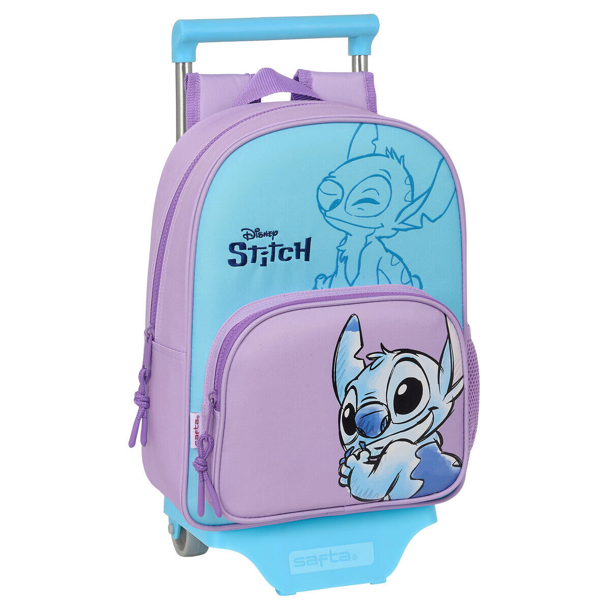 Torba szkolna z kółkami Stitch Sweet Niebieski