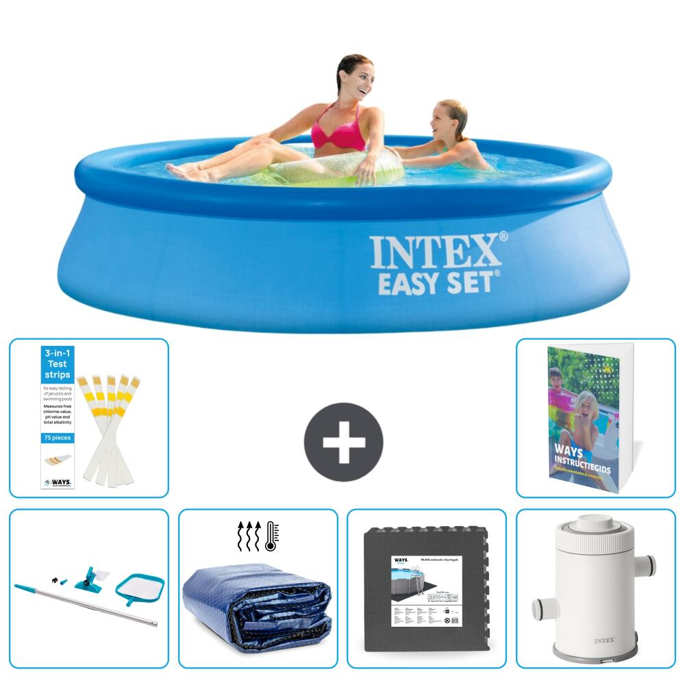 INTEX Basen Easy Set Okrągły - 244x61 cm - 7-częściowy S43
