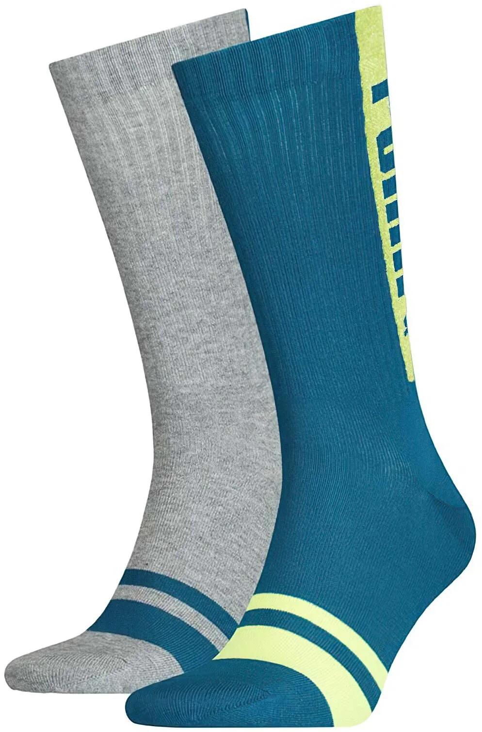 Skarpety Męskie Puma Seasonal Logo Socks Zielone 39-42