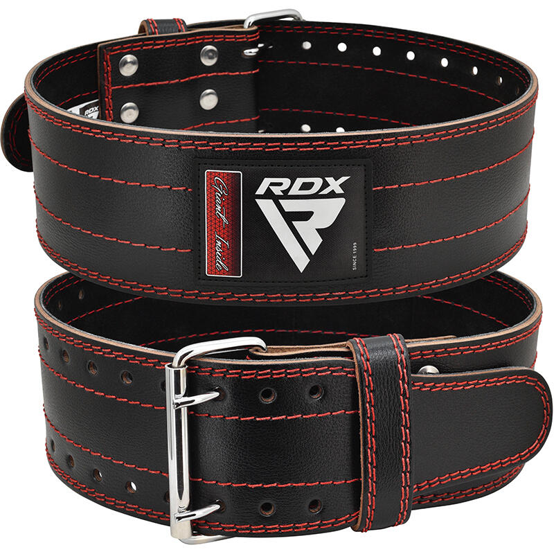 Pas do podnoszenia ciężarów RDX RD1 Weight Lifiting Power red