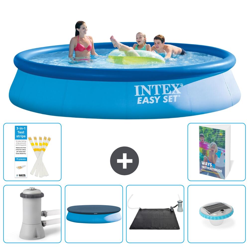 INTEX Basen Easy Set Okrągły - 396x84 cm - 7-częściowy S328