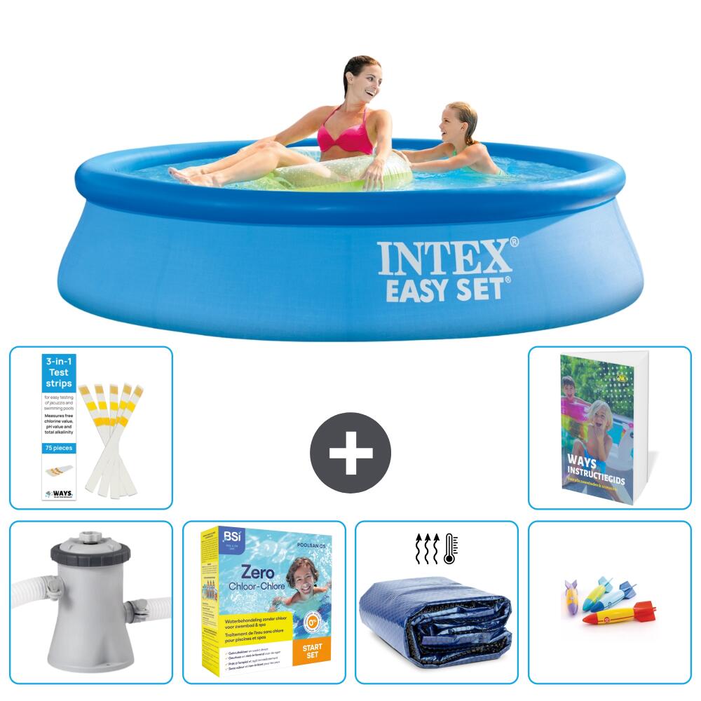 INTEX Basen Easy Set Okrągły - 244x61 cm - 7-częściowy S181