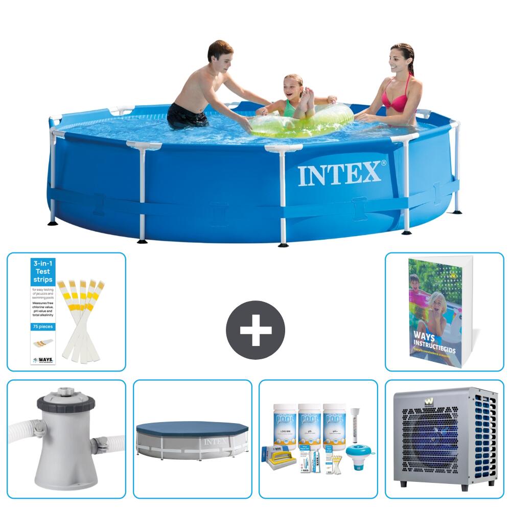 INTEX Basen ze stelażem Okrągły - 305x76 cm - 7-częściowy S264