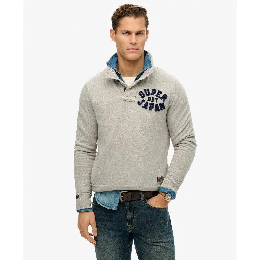 Bluza z kołnierzem typu Tunisian Superdry Vintage Athletic