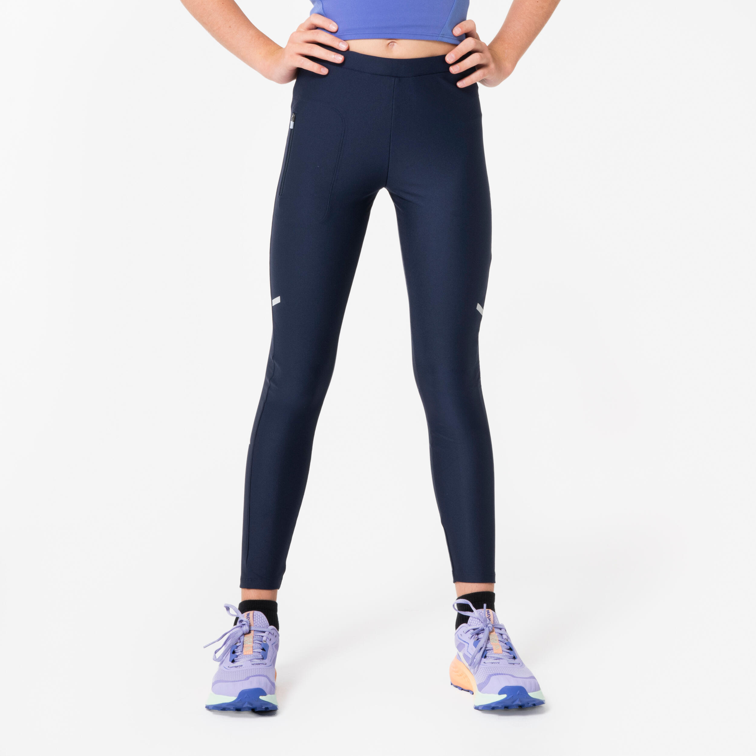 Legginsy do biegania dziecięce Kiprun Dry